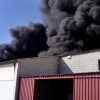 Arde una nave cerca de Talavera la Real