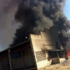 Arde una nave cerca de Talavera la Real