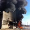 Arde una nave cerca de Talavera la Real