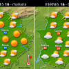 Previsión meteorológica para Extremadura. Días 16, 17 y 18 de octubre