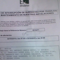 IU-Mérida exige al Ayuntamiento que medie con Endesa para paliar los efectos de los cortes de luz