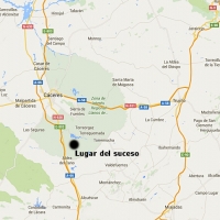 Un joven grave al cortarse con una motosierra cerca de Cáceres