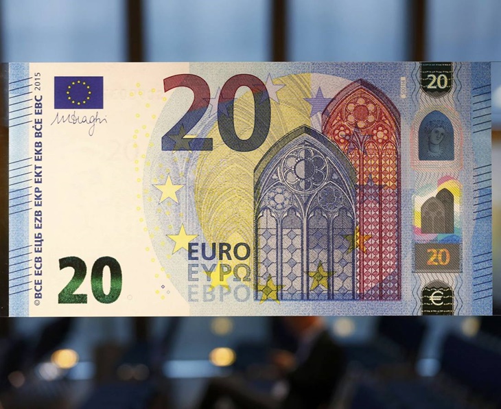 El nuevo billete de 20 euros entra hoy en circulación