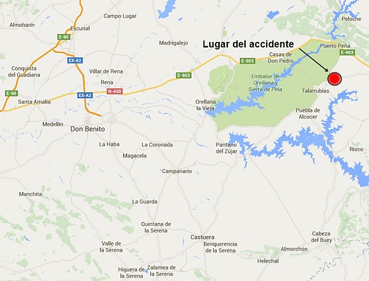 Accidente con una víctima mortal en la provincia pacense