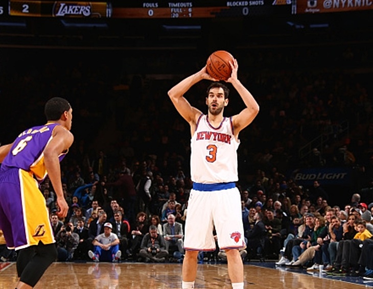 Gran actuación de Calderón en la victoria de los Knicks frente a los Lakers
