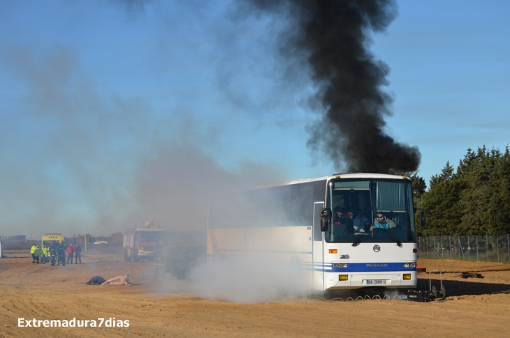 Realizado con éxito el simulacro de accidente aéreo en Talavera