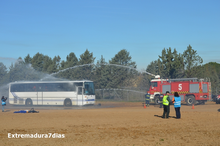 Realizado con éxito el simulacro de accidente aéreo en Talavera