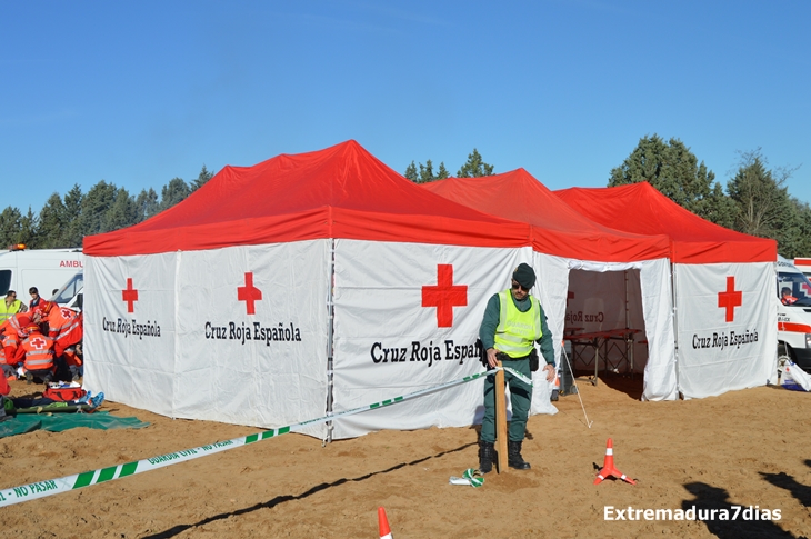 Realizado con éxito el simulacro de accidente aéreo en Talavera