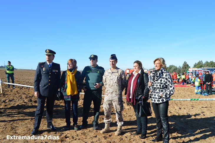 Realizado con éxito el simulacro de accidente aéreo en Talavera