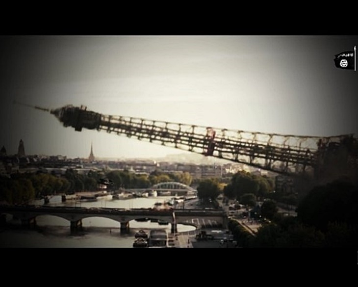 Estado Islámico amenaza con derribar la Torre Eiffel
