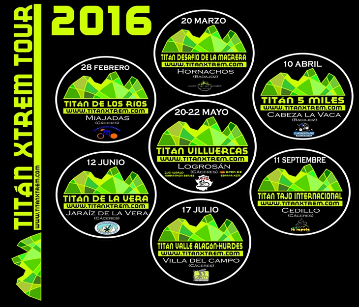7 pruebas compondrán la Titán Xtrem 2016