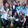 El presidente recibe a las campeonas nacionales de fútbol playa