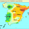 Octubre 2015 en España ha sido algo más cálido y normal en lluvias