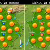 Previsión meteorológica en Extremadura. Días 28, 29 y 30 de noviembre