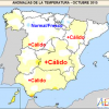 Octubre 2015 en España ha sido algo más cálido y normal en lluvias