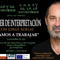 El actor Jorge Roelas imparte un taller de teatro en Mérida