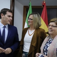 Albert Rivera visita Extremadura y asegura que “sale a ganar”