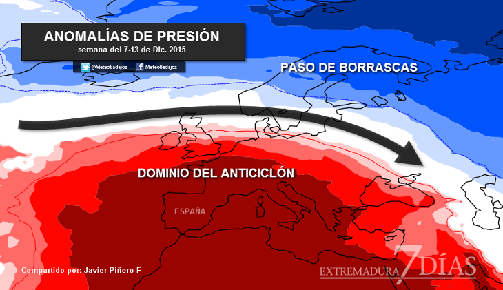El anticiclón podría seguir dominando en España hasta mediados de diciembre