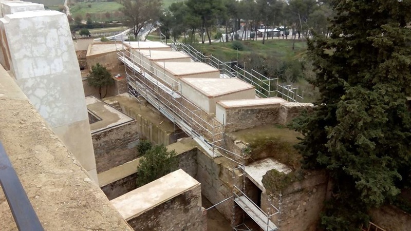 Así van las obras en la Alcazaba de Badajoz