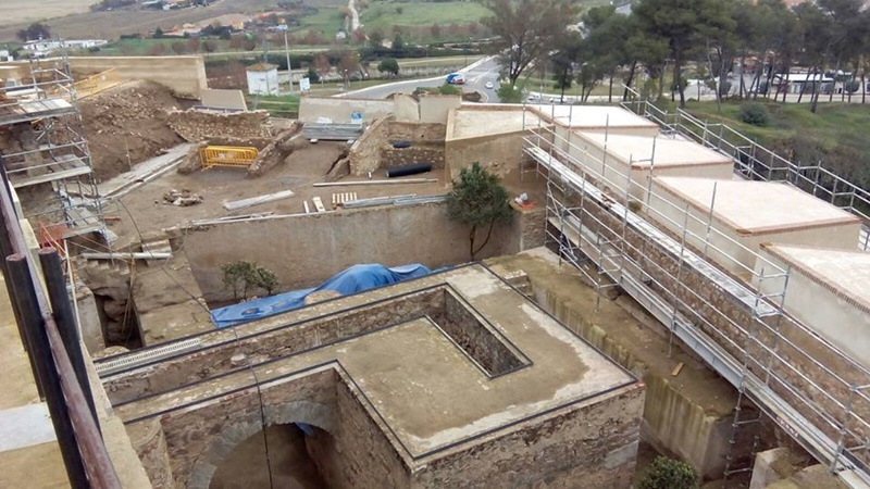 Así van las obras en la Alcazaba de Badajoz