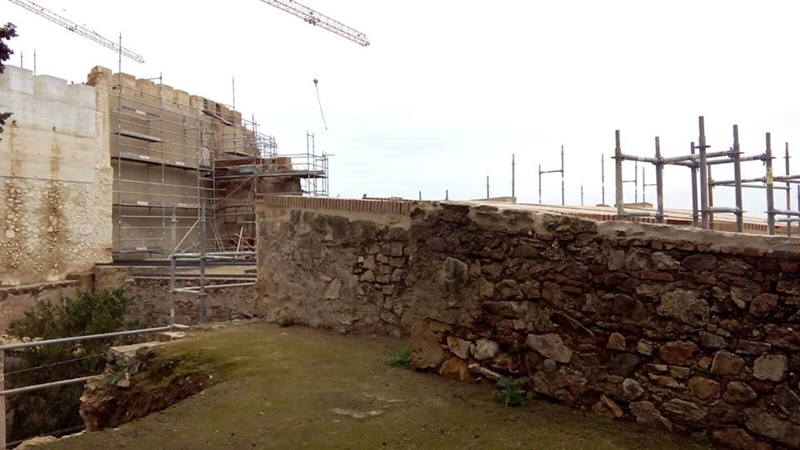 Así van las obras en la Alcazaba de Badajoz