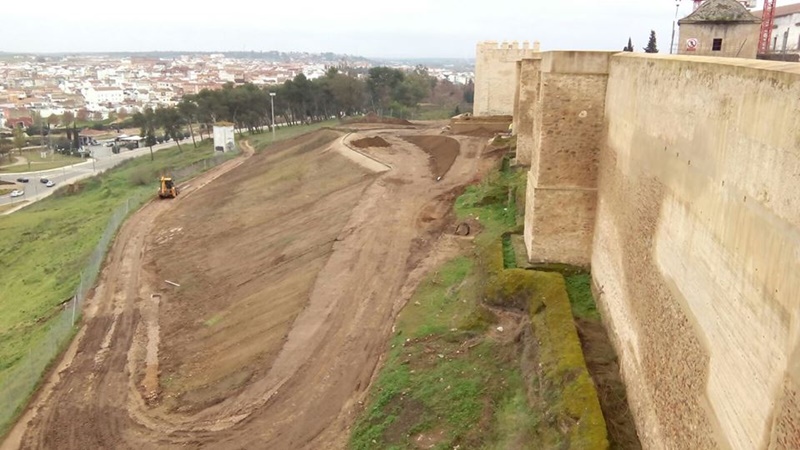 Así van las obras en la Alcazaba de Badajoz