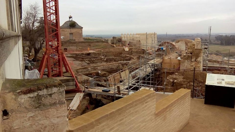 Así van las obras en la Alcazaba de Badajoz