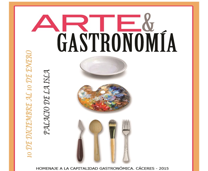 Arte y gastronomía se funden en una exposición en el cacereño Palacio de la Isla