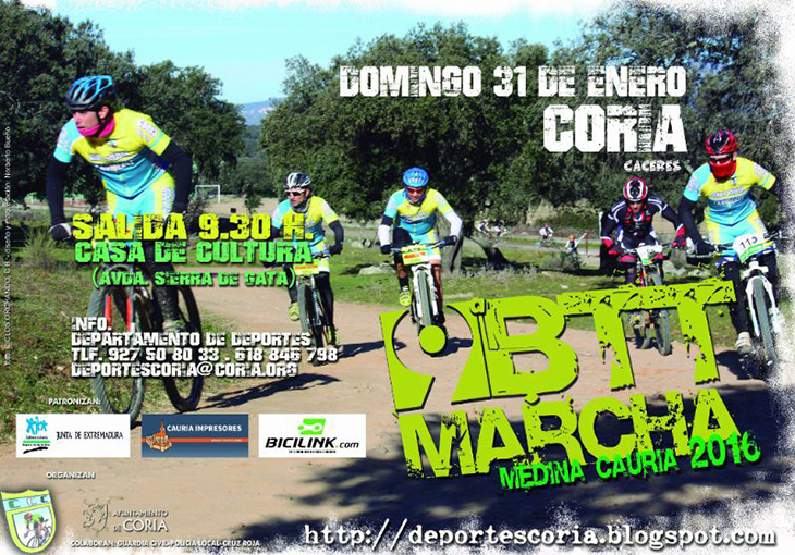 300 ciclistas participarán en la IX Marcha BTT de Coria