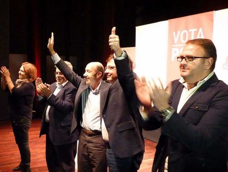 Rubalcaba protagoniza el cierre de campaña del PSOE en Extremadura