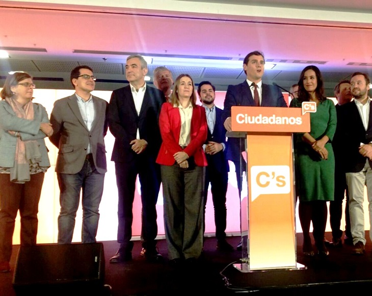 Domínguez apunta que C’s es el partido que más ha crecido en votos