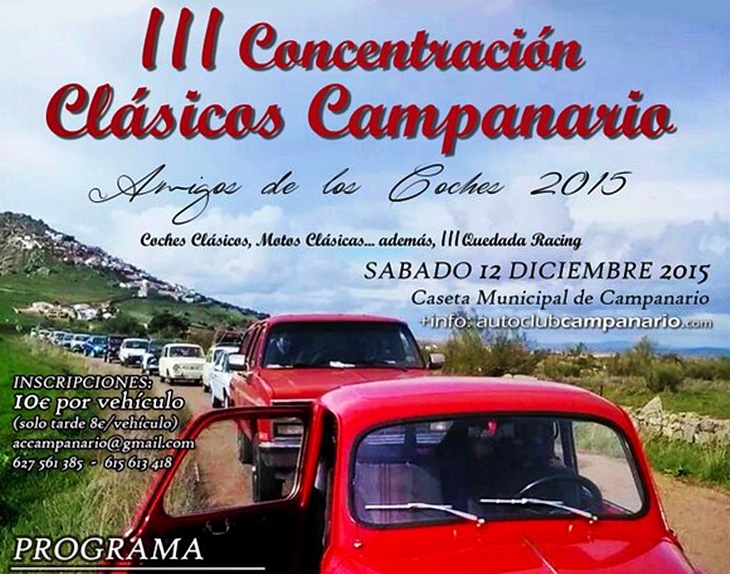 Campanario, epicentro del automovilismo clásico