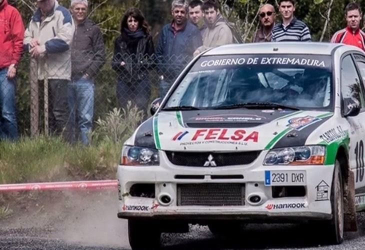 El extremeño, David Quijada, tercero en el Rallye Villa de Ourique
