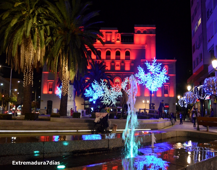 Alumbrado navideño en Badajoz