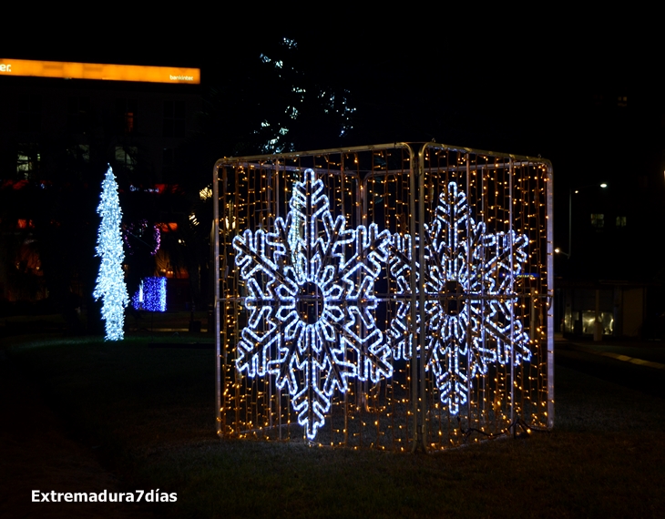 Alumbrado navideño en Badajoz