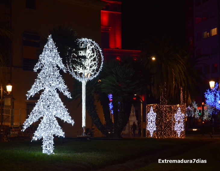 Alumbrado navideño en Badajoz