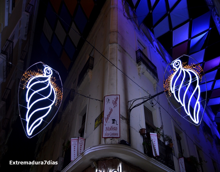 Alumbrado navideño en Badajoz