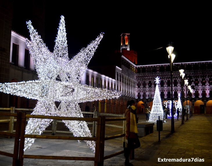 Alumbrado navideño en Badajoz