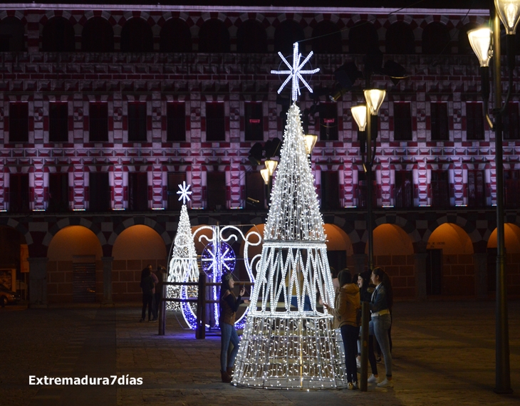 Alumbrado navideño en Badajoz