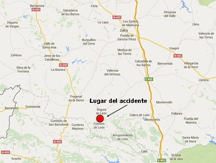 Fallece un joven en un accidente al sur de la provincia pacense