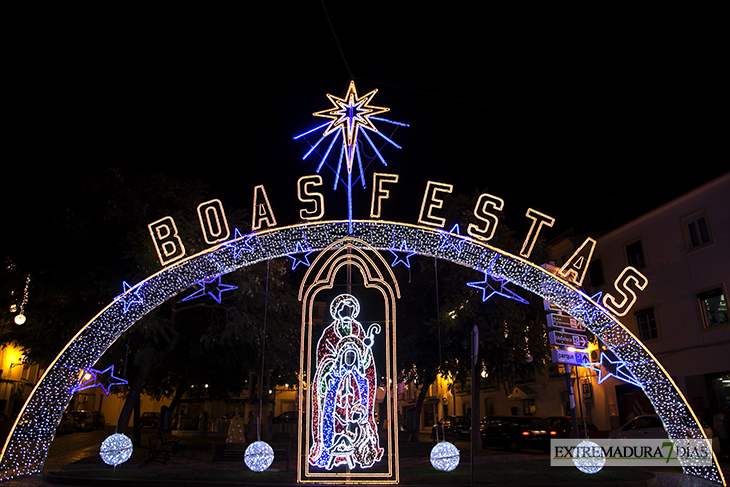 El alumbrado navideño de Elvas, una visita obligatoria