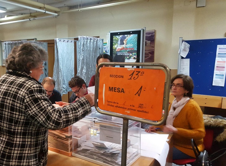 Baja tres puntos la participación en Extremadura a las 18 horas