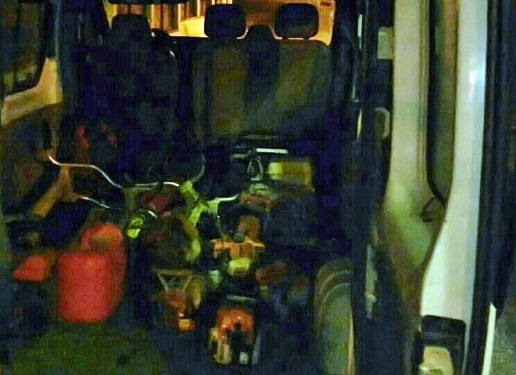 Persecución peligrosa tras robar en la nave de un ayuntamiento