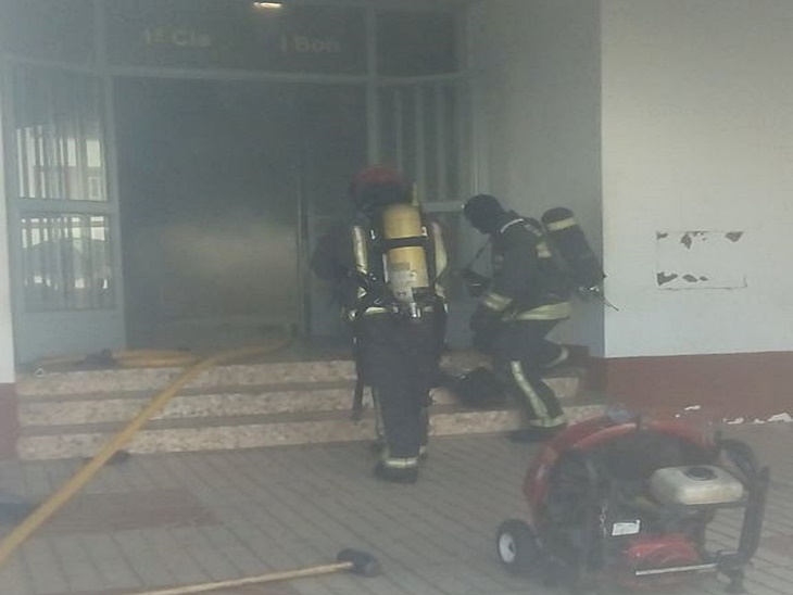 Se incendia una armería en la Base General Menacho