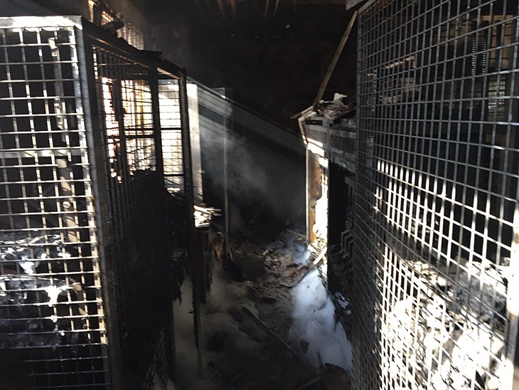 Se incendia una armería en la Base General Menacho