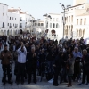 Cientos de personas acuden al mitin de Podemos en la Plaza Alta