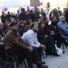 Cientos de personas acuden al mitin de Podemos en la Plaza Alta