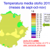 El otoño 2015 ha sido ligeramente cálido y seco en Extremadura