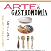 Arte y gastronomía se funden en una exposición en el cacereño Palacio de la Isla