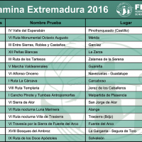 Conoce las citas del Circuito Camina Extremadura 2016